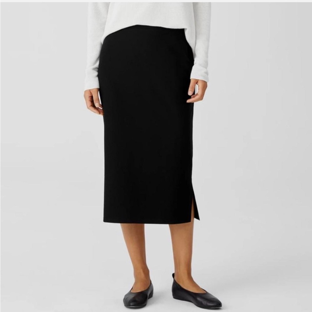 H by Bordeaux Black Midi skirt